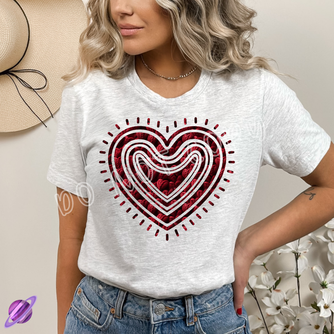 KNIT YOUR HEART - VALENTINE RUN 2-UNISEX TEE