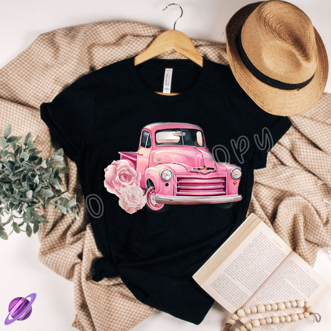 PINK TRUCK - VALENTINE RUN 2-UNISEX TEE
