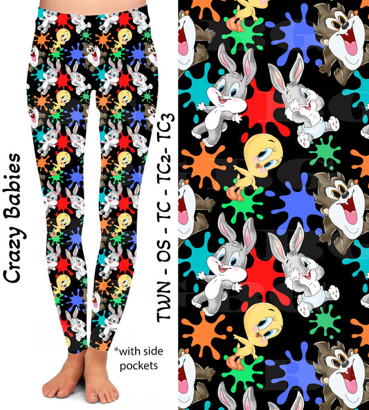 Crazy Babies - Full Leggings with Pockets