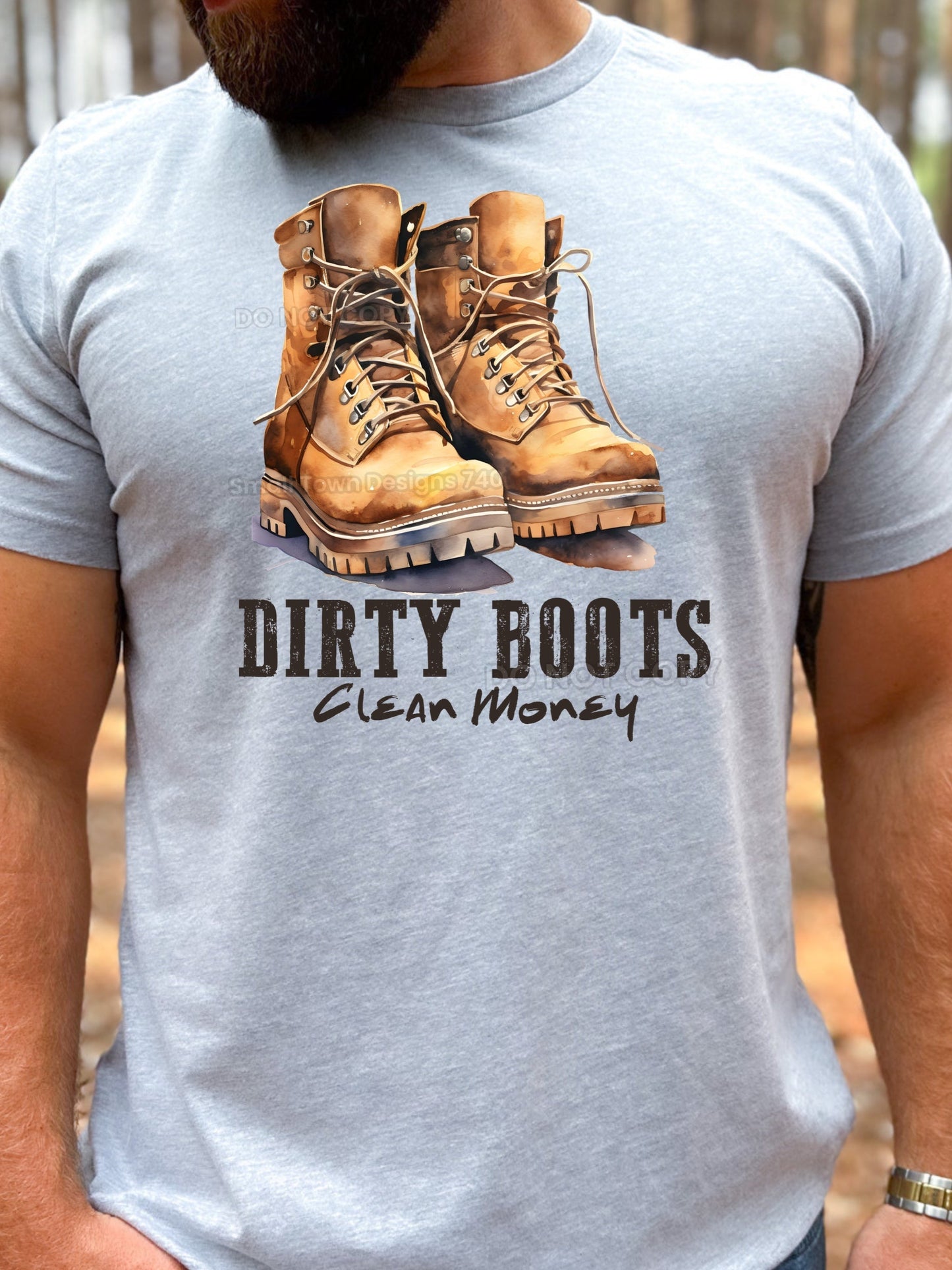 DIRTY BOOTS CLEAN MONEY TEE