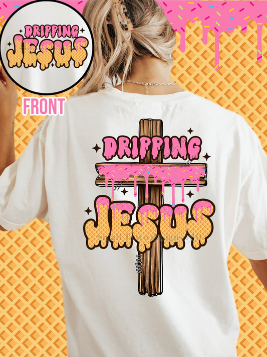 DRIPPING JESUS DOUBLE SIDED TEE