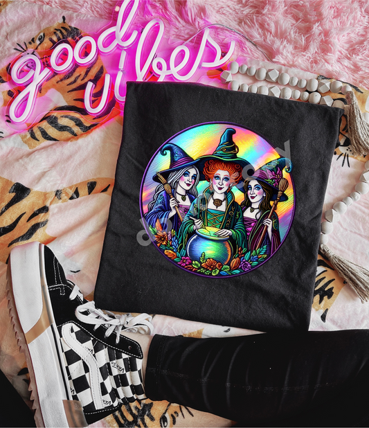 EMBROID WITCHES PUMPKIN TEE