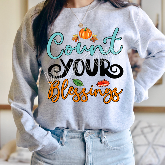 COUNT YOUR BLESSINGS CREWNECK SWEATSHIRT