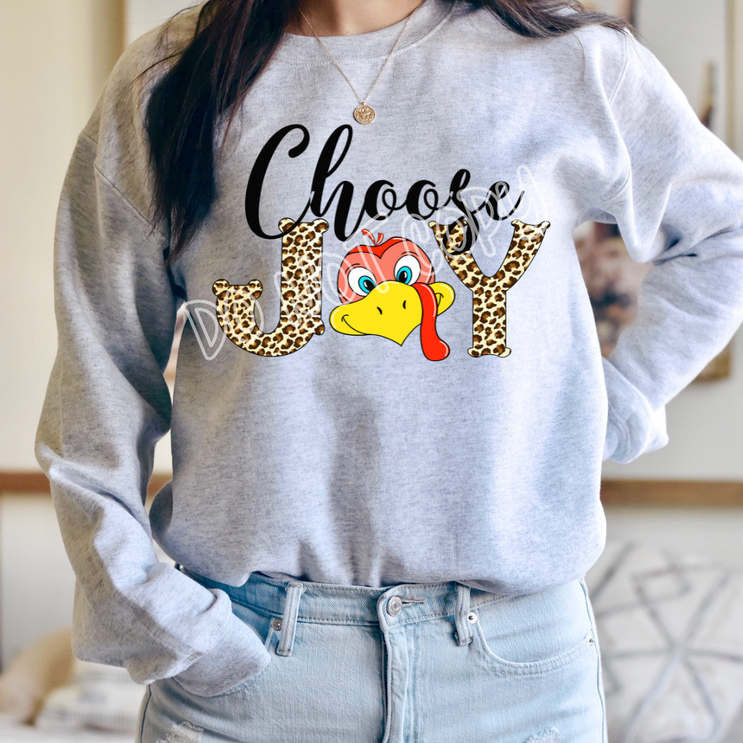 CHOOSE JOY TURKEY CREWNECK SWEATSHIRT