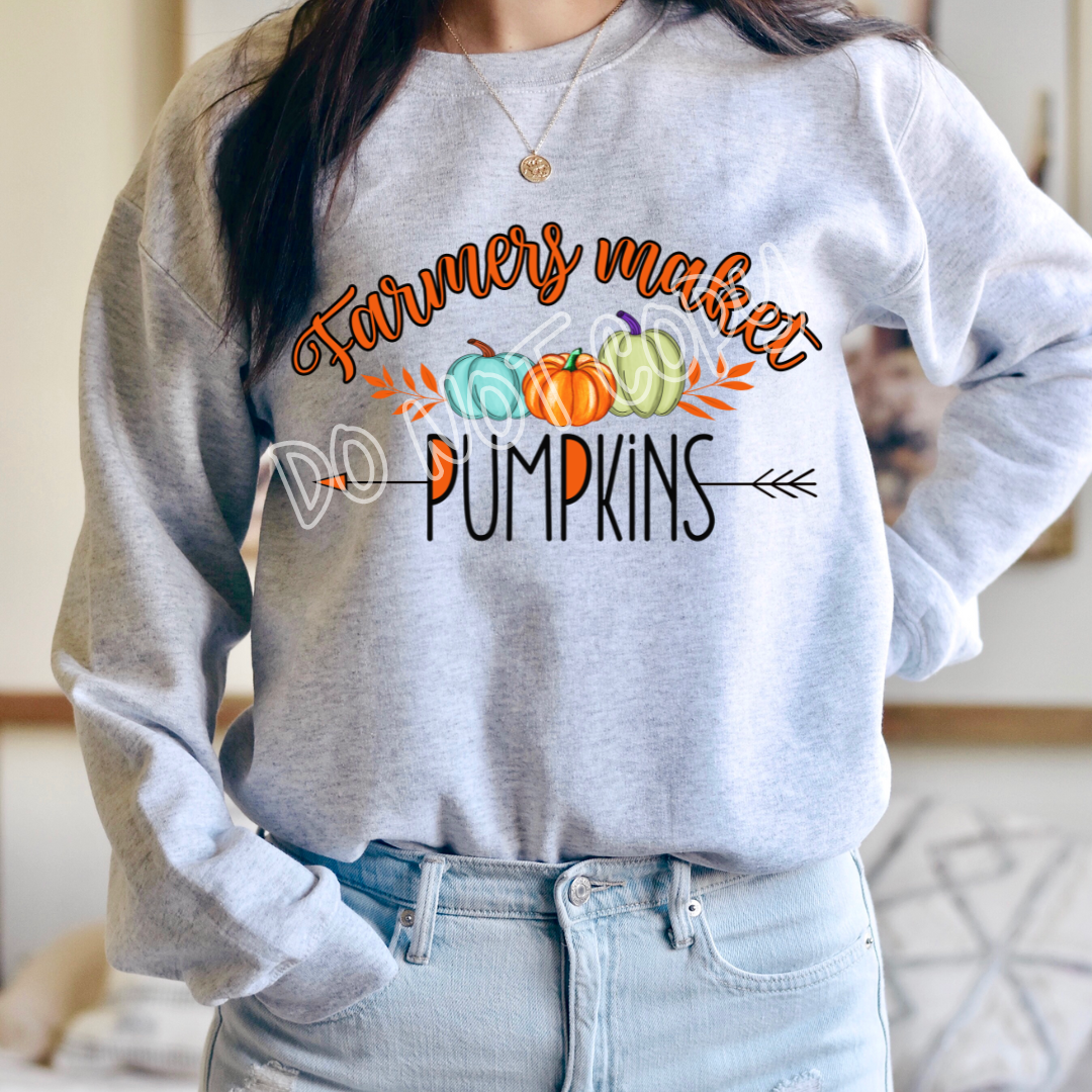 FARMERS MARKET PUMPKINS CREWNECK SWEATSHIRT