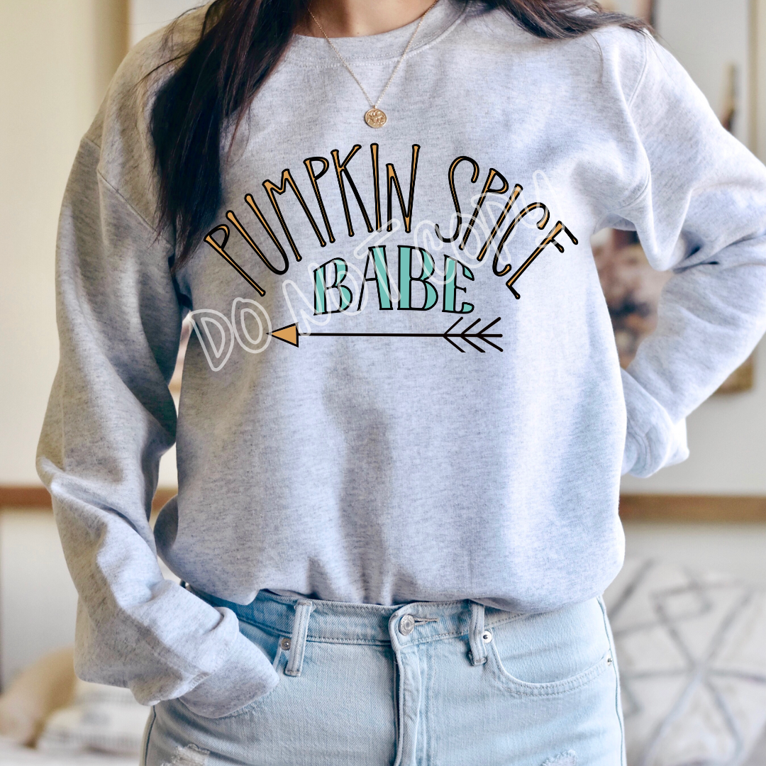 PUMPKIN SPICE BABE - CREWNECK SWEATSHIRT