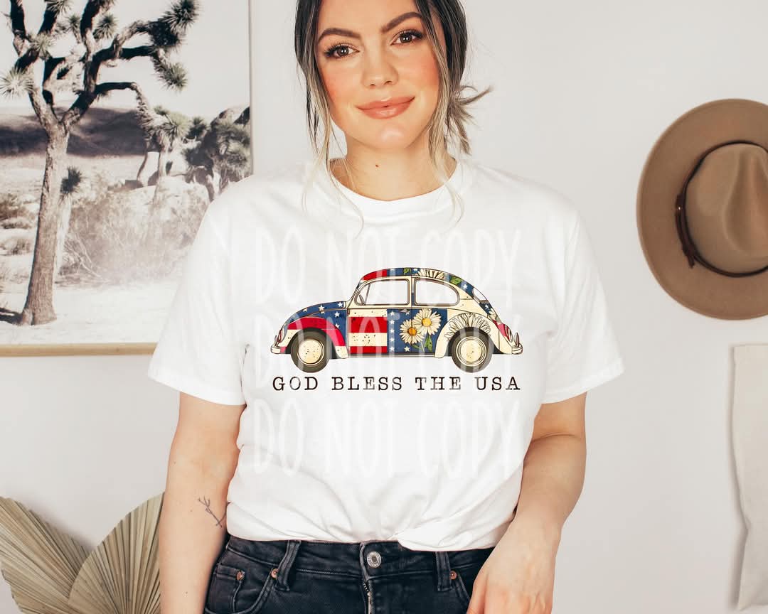GOD BLESS USA TEE