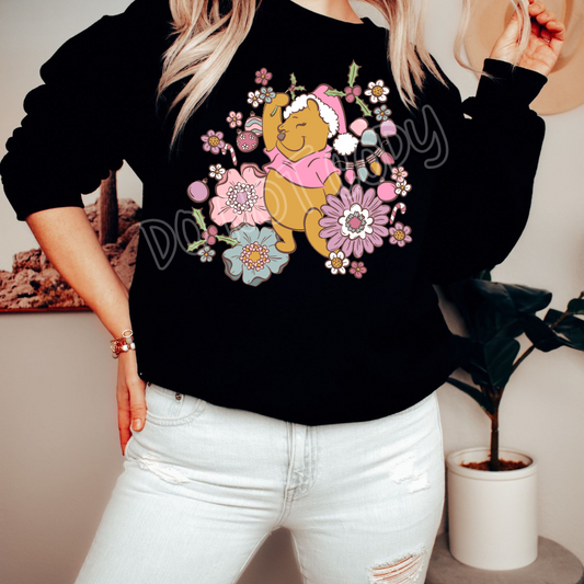 FLORAL BEAR - HOLIDAY RUN 2 - UNISEX HOODIE/SWEATER ADULTS/KIDS