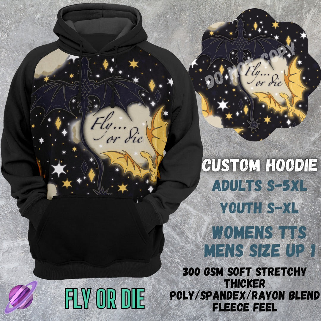 CUSTOM HOODIES 3-FLY OR DIE-PREORDER CLOSING 7/28
