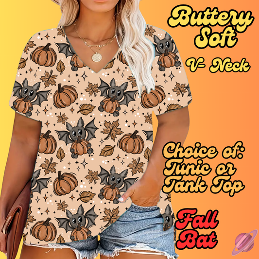 PRETTY FALL RUN-FALL BAT-TUNIC OR TANK-PREORDER CLOSING 8/3