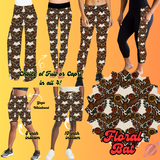 PRETTY FALL RUN-FLORAL BAT-BOTTOMS 6 STYLES-PREORDER CLOSING 8/3