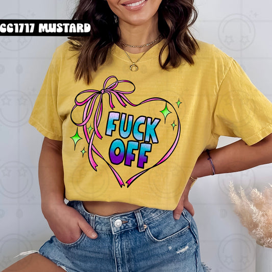 FUCK OFF RIBBON TEE
