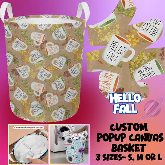STORAGE BASKET RUN-HELLO FALL-3 SIZES-PREORDER CLOSING 8/5