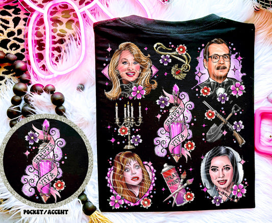 SEMPRE VIVA- POCKET PRINT DOUBLE SIDED TEE