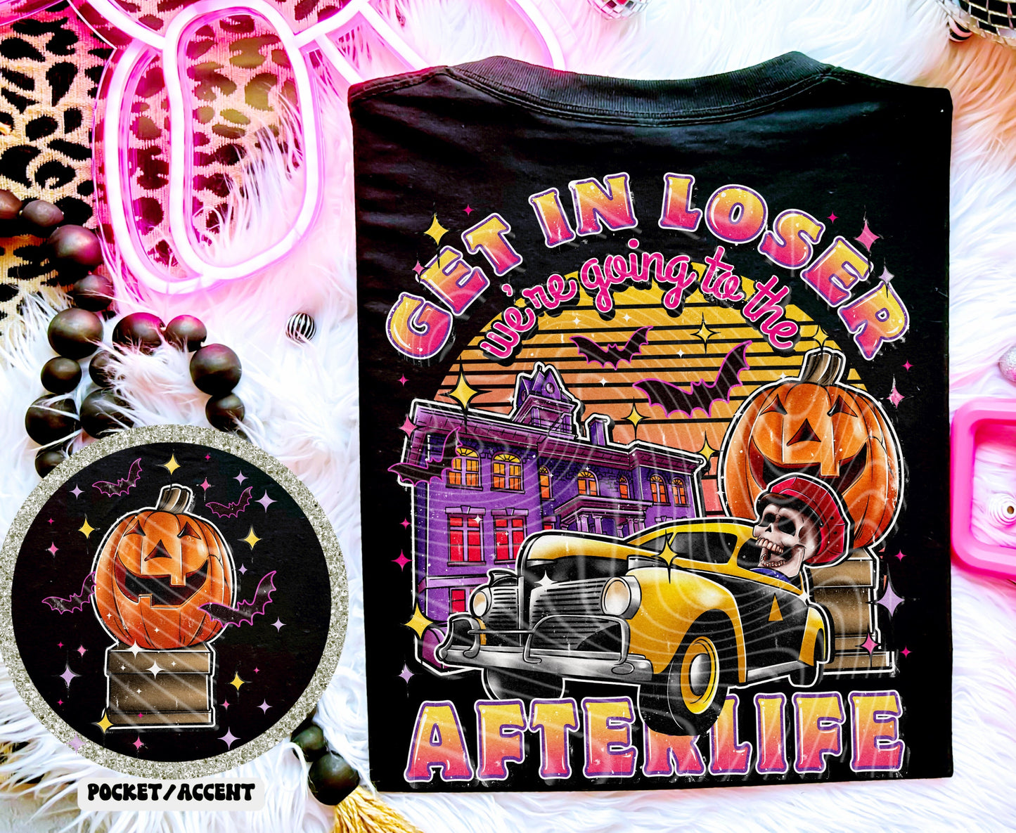 LOSER AFTERLIFE- POCKET PRINT DOUBLE SIDED TEE