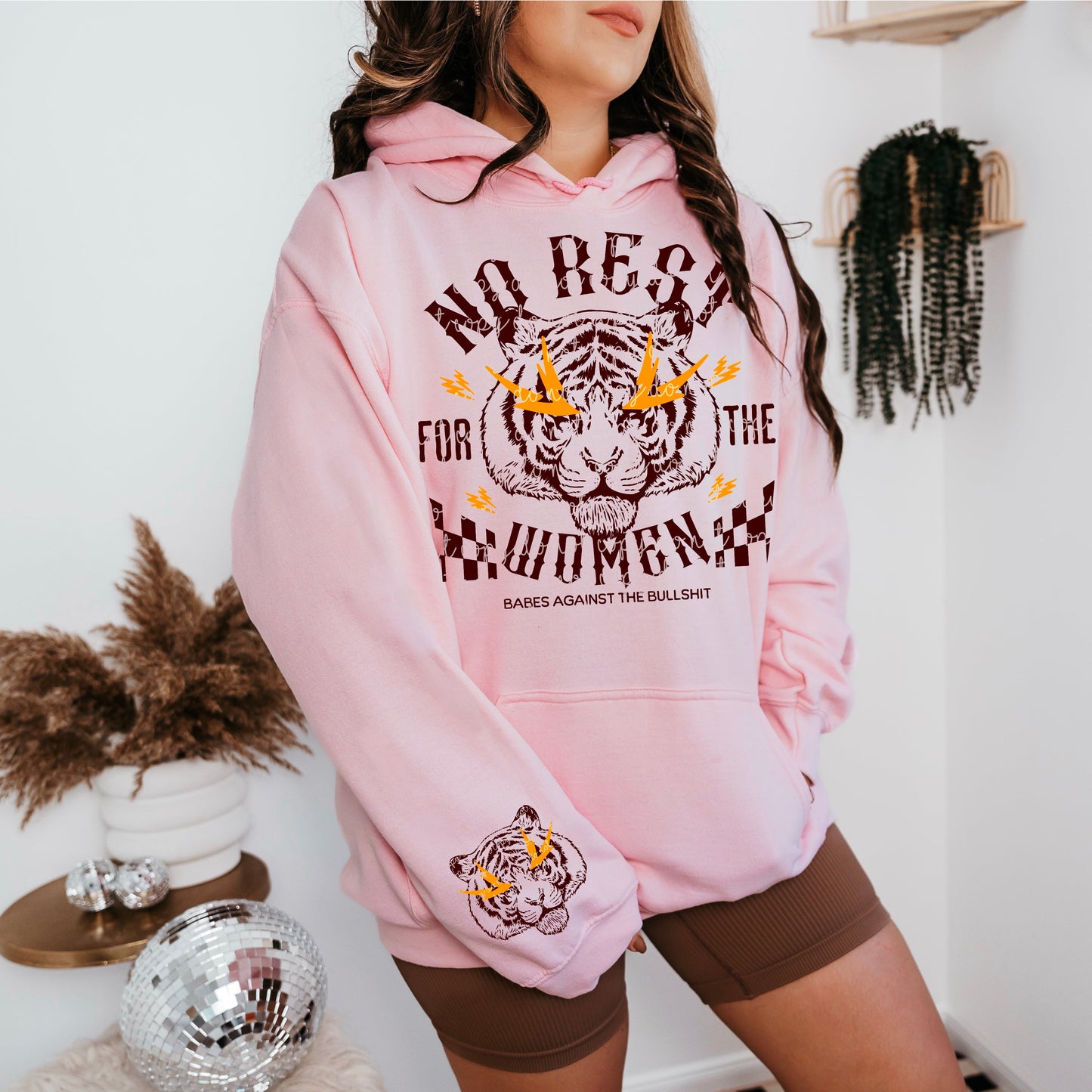 NO REST HOODIE FRONT & SLEEVE DESIGN