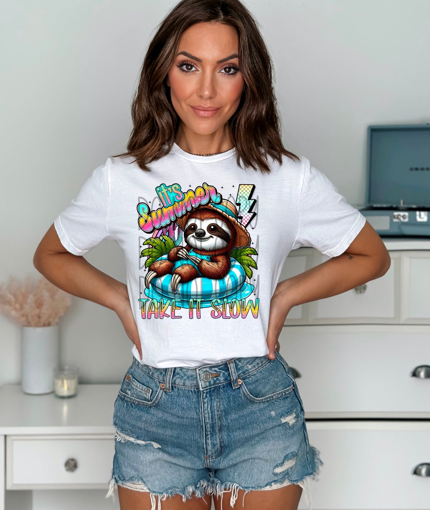 ITS SUMMER TAKE IT SLOW TEE