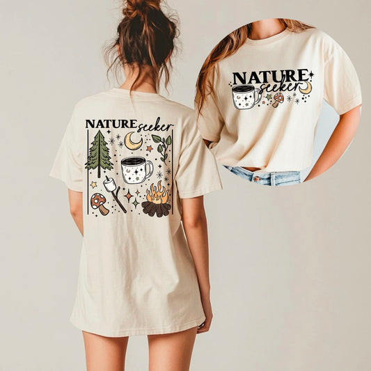NATURE SEEKER - POCKET PRINT DOUBLE SIDED TEE