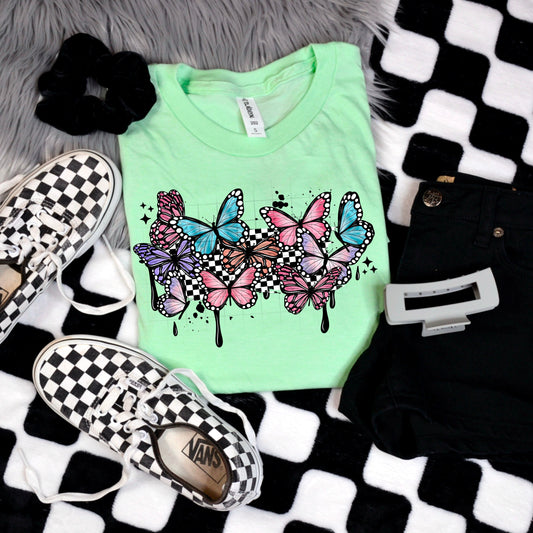 BUTTERFLY DRIP TEE