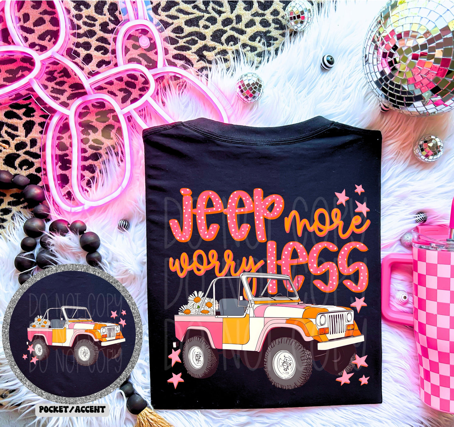 WORRY LESS-DOUBLE SIDED TEE