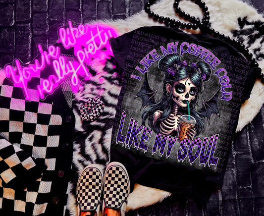 COFFEE COLD LIKE MY SOUL TEE