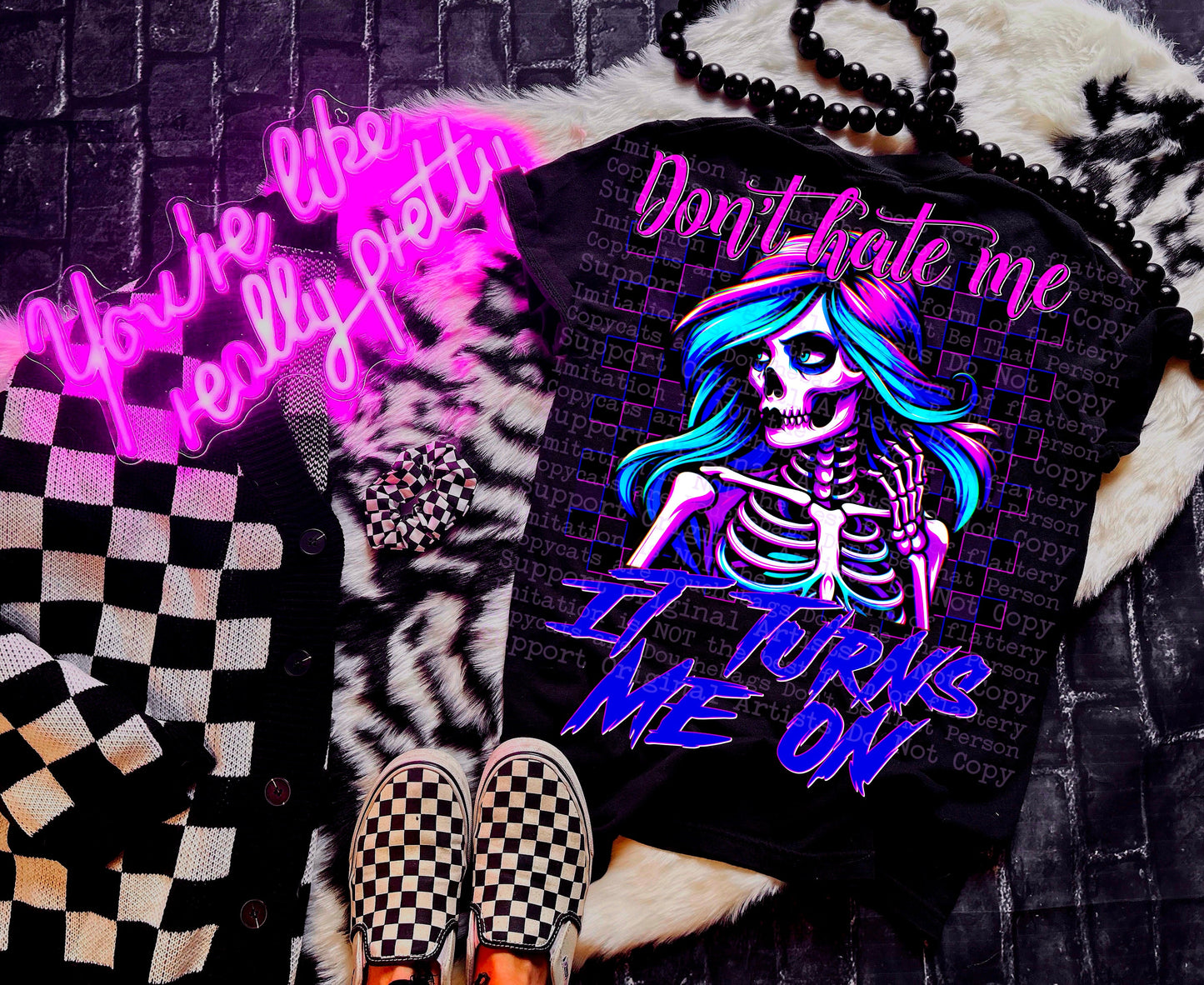 DONT HATE ME IT TURNS ME ON TEE