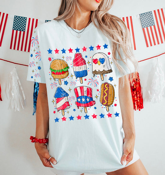 RWB POPSICLES TEE