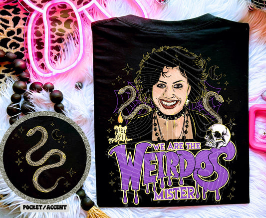 WE ARE THE WEIRDOS DOUBLE SIDED TEE