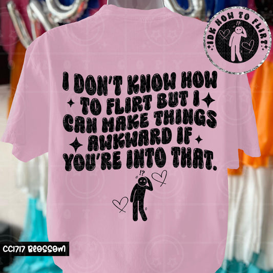 I DONT KNOW HOW TO FLIRT DOUBLE SIDED TEE