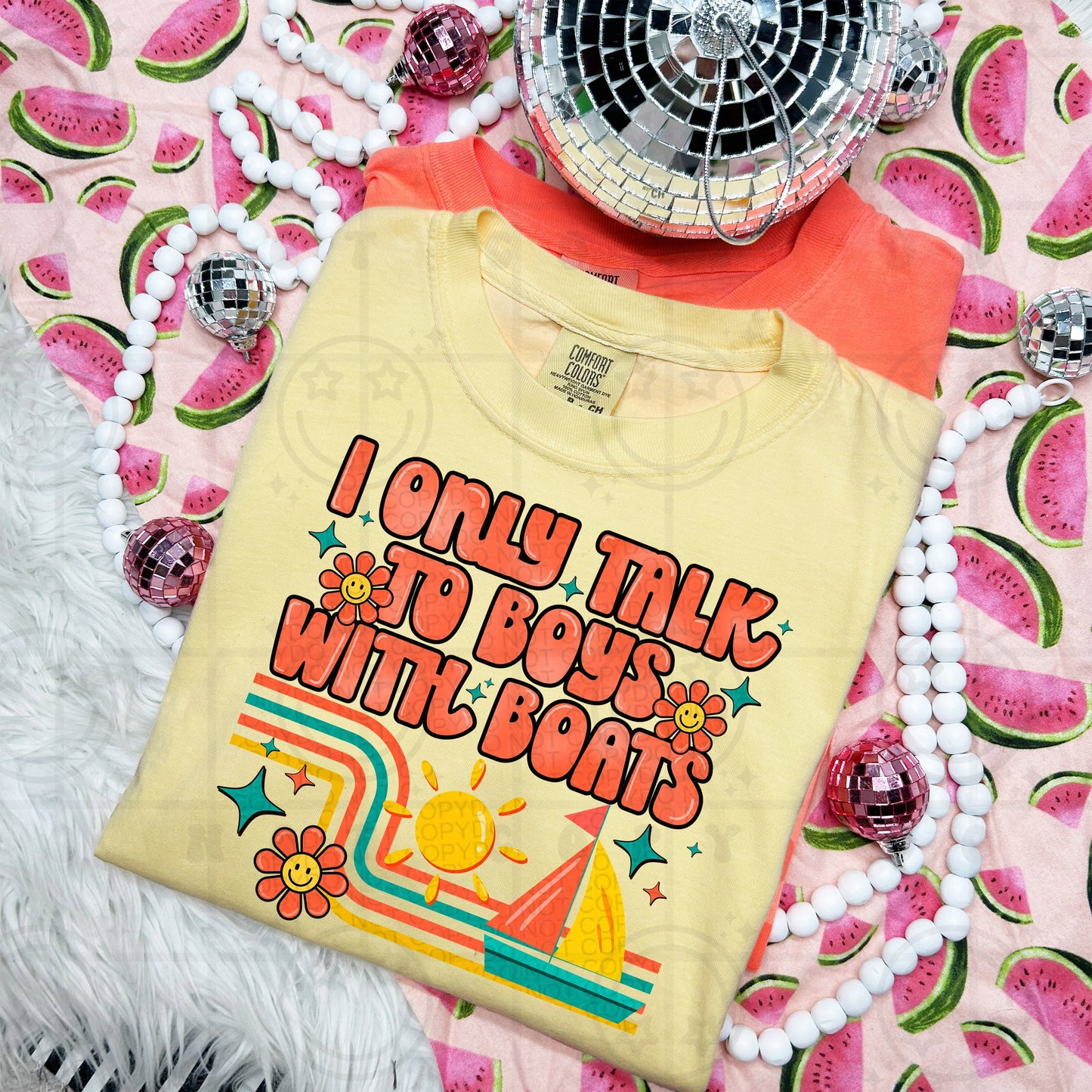 I ONLY TALK TO BOYS WITH BOATS TEE