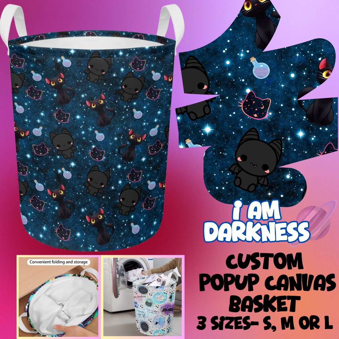 STORAGE BASKET RUN-I AM DARKNESS-3 SIZES-PREORDER CLOSING 8/5