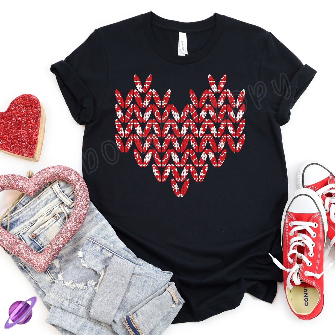 KNIT VDAY - VALENTINE RUN 1-UNISEX TEE