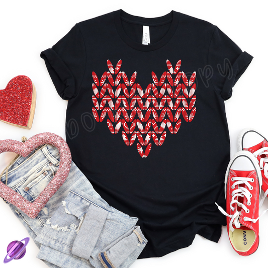 KNIT VDAY - VALENTINE RUN 1-UNISEX TEE