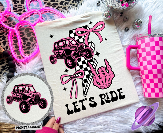 LETS RIDE DOUBLE SIDED TEE