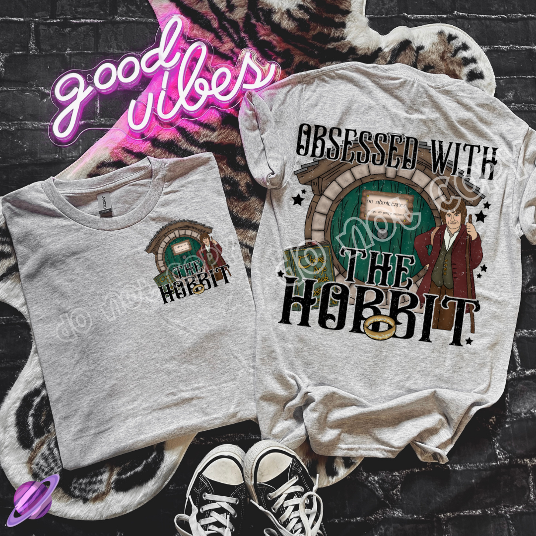 Obsessed With LOTR Pocket Print Double Sided Tee