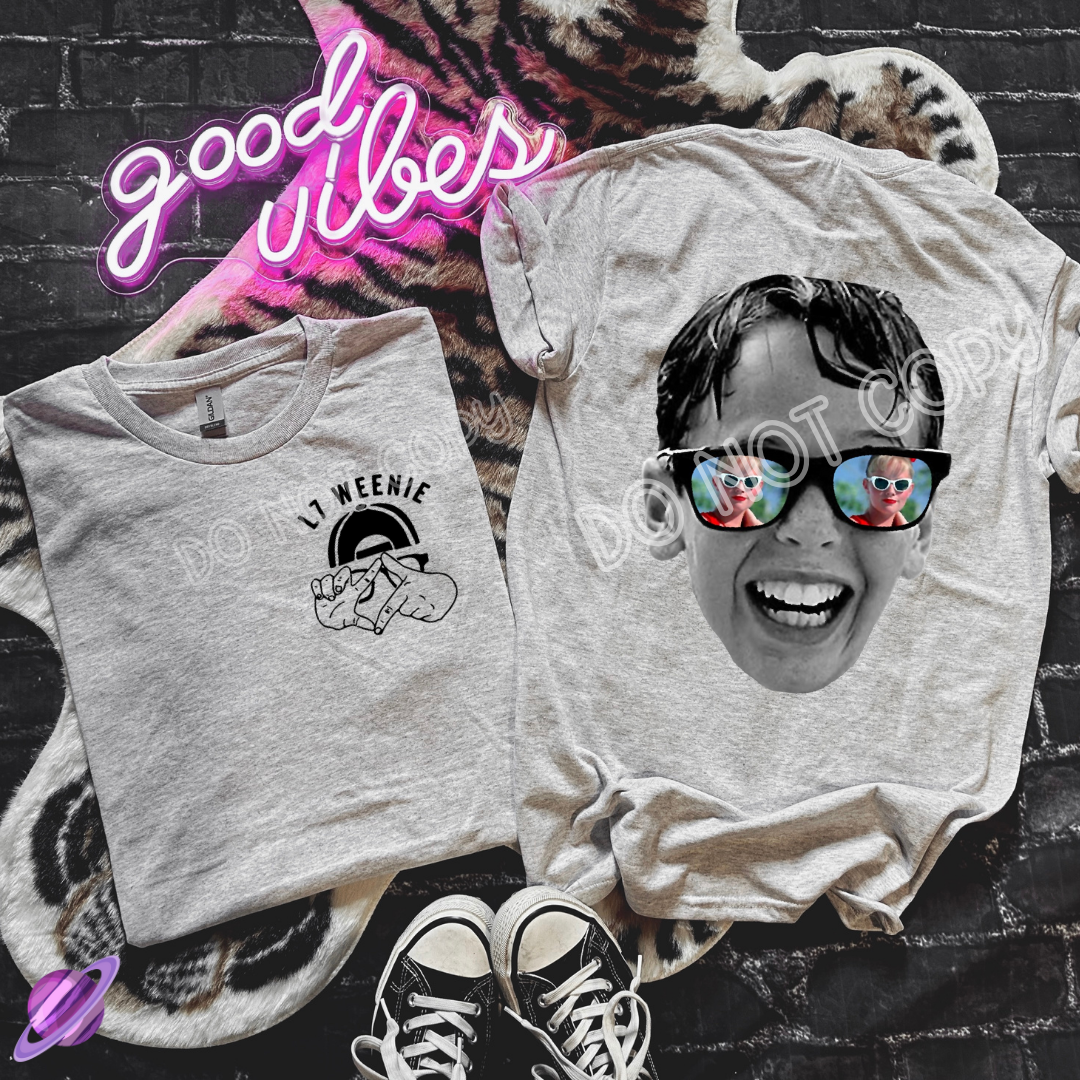 L 7 WEENIE - POCKET PRINT DOUBLE SIDED TEE