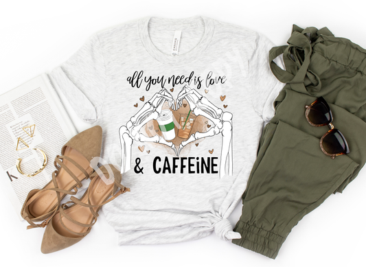 LOVE CAFFEINE GREEN TEE