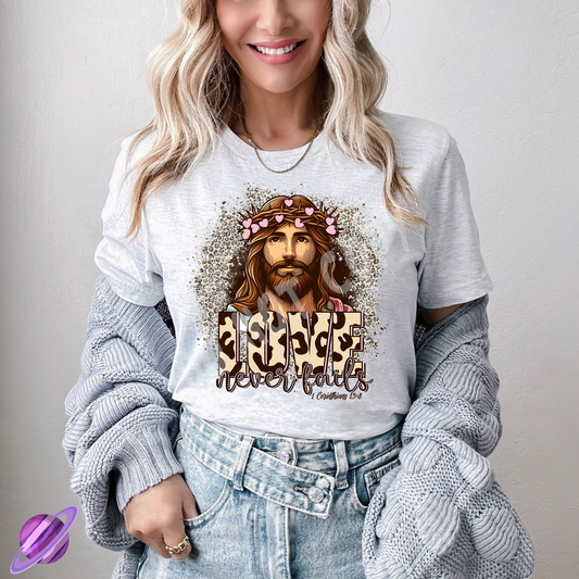 LOVE NEVER FAILS TEE