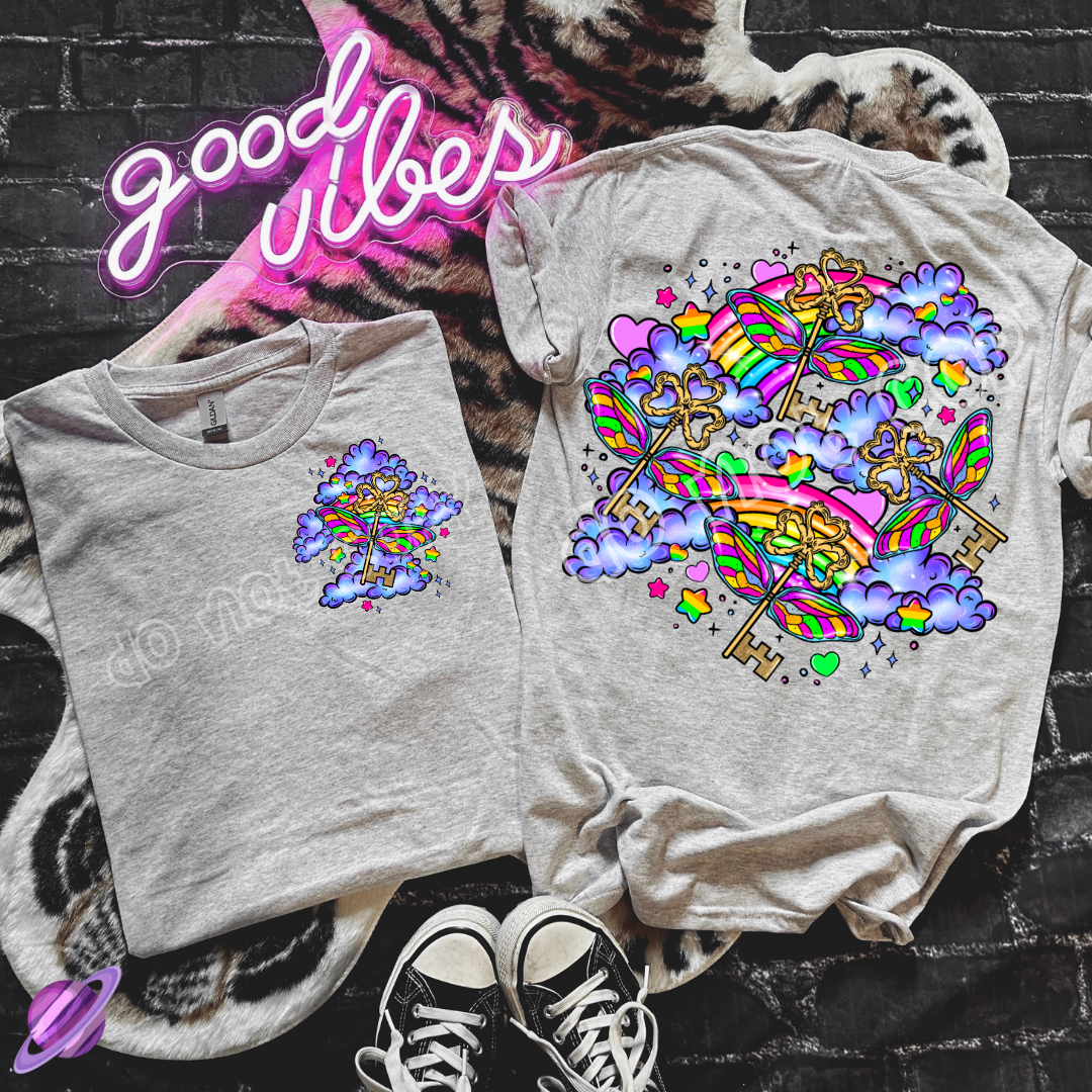 MAGICAL KEYS DOUBLE SIDED TEE