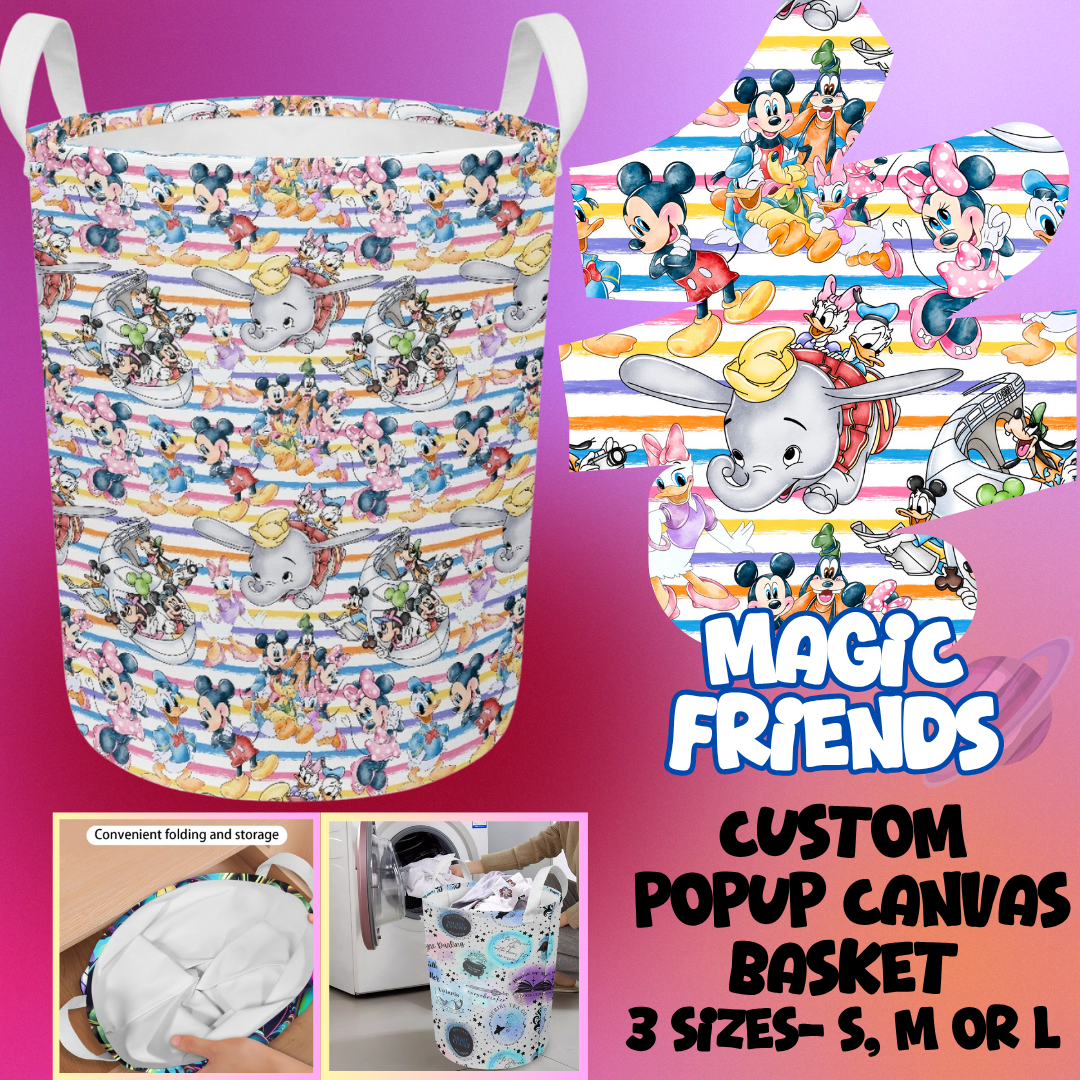 STORAGE BASKET RUN-MAGIC FRIENDS-3 SIZES-PREORDER CLOSING 8/5
