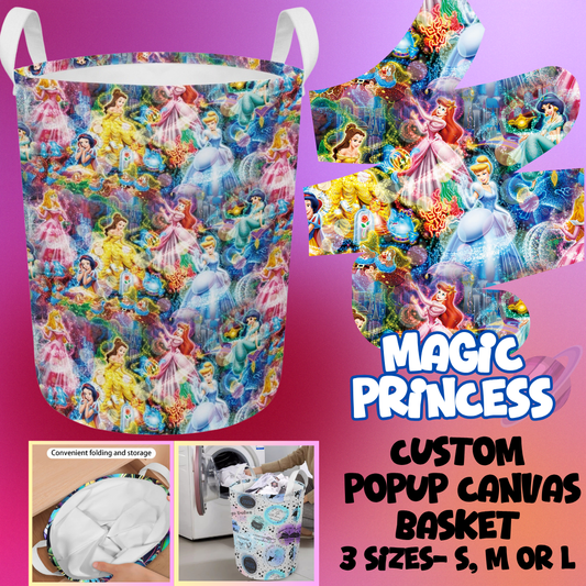 STORAGE BASKET RUN-MAGIC PRINCESS-3 SIZES-PREORDER CLOSING 8/5