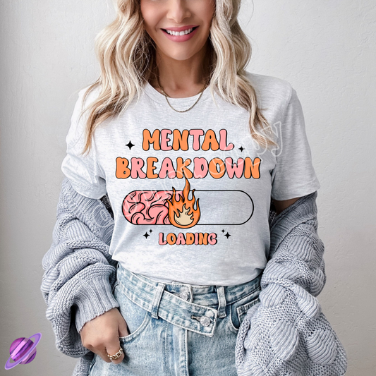COLORED MENTAL BREAKDOWN TEE