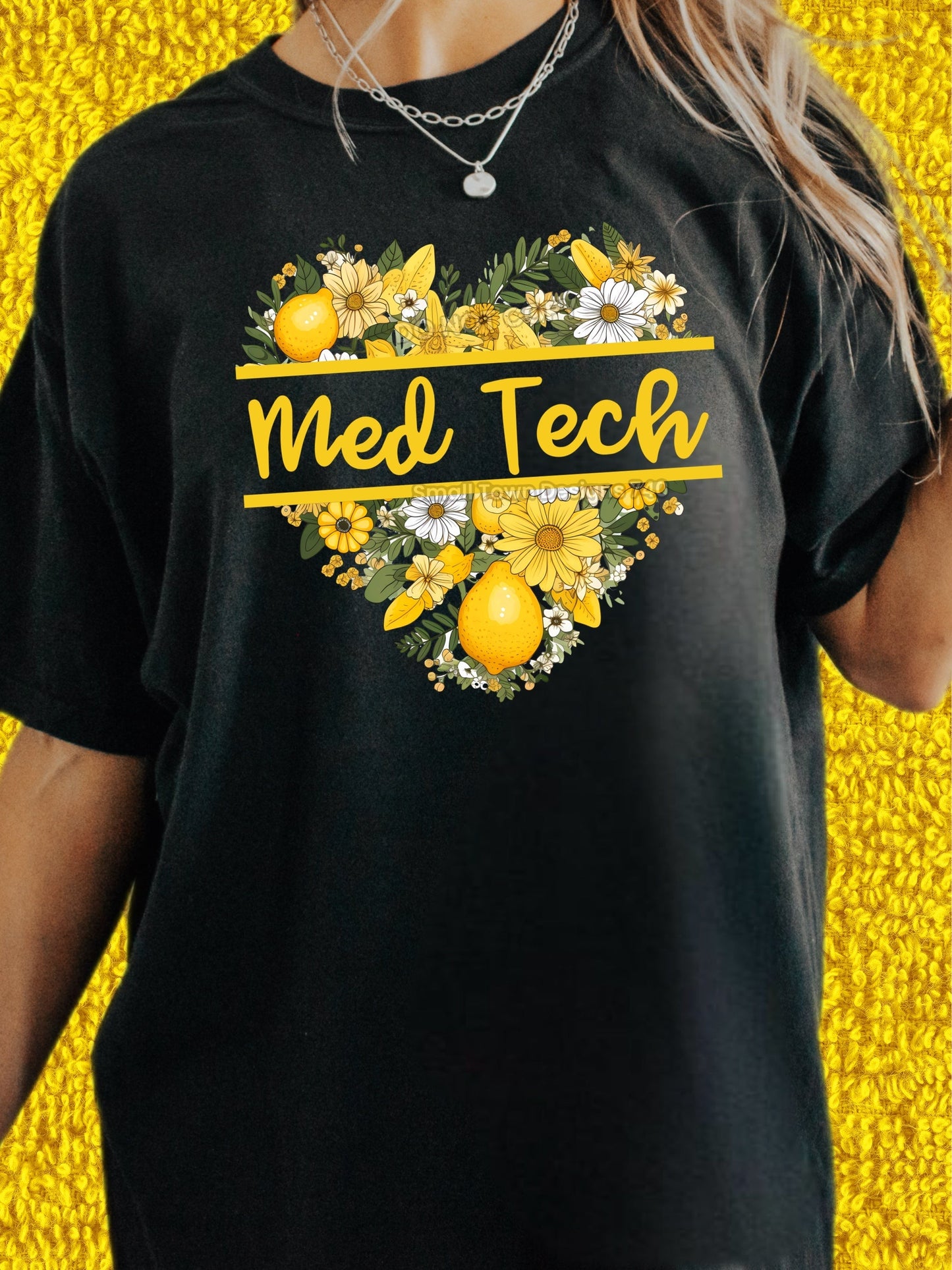 MED TECH FLORAL TEE