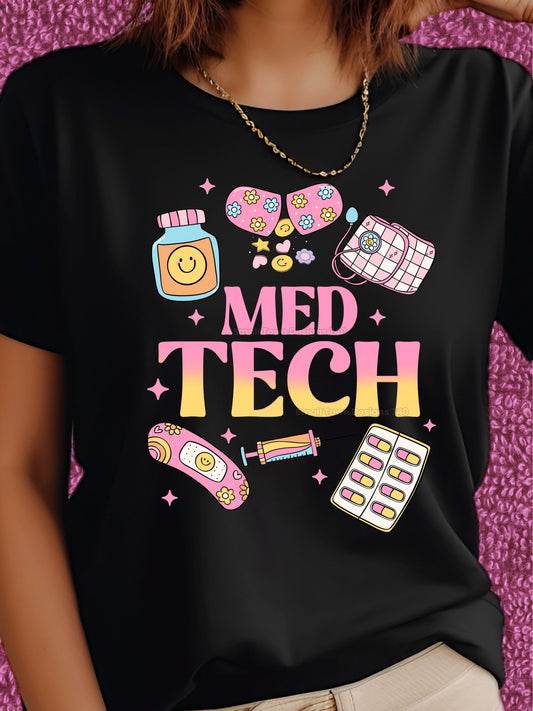 MED TECH PINK TEE