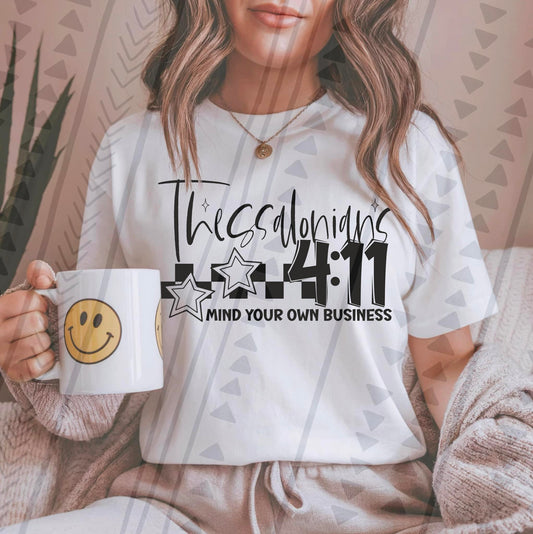 MIND YOUR OWN BUSINESS TEE