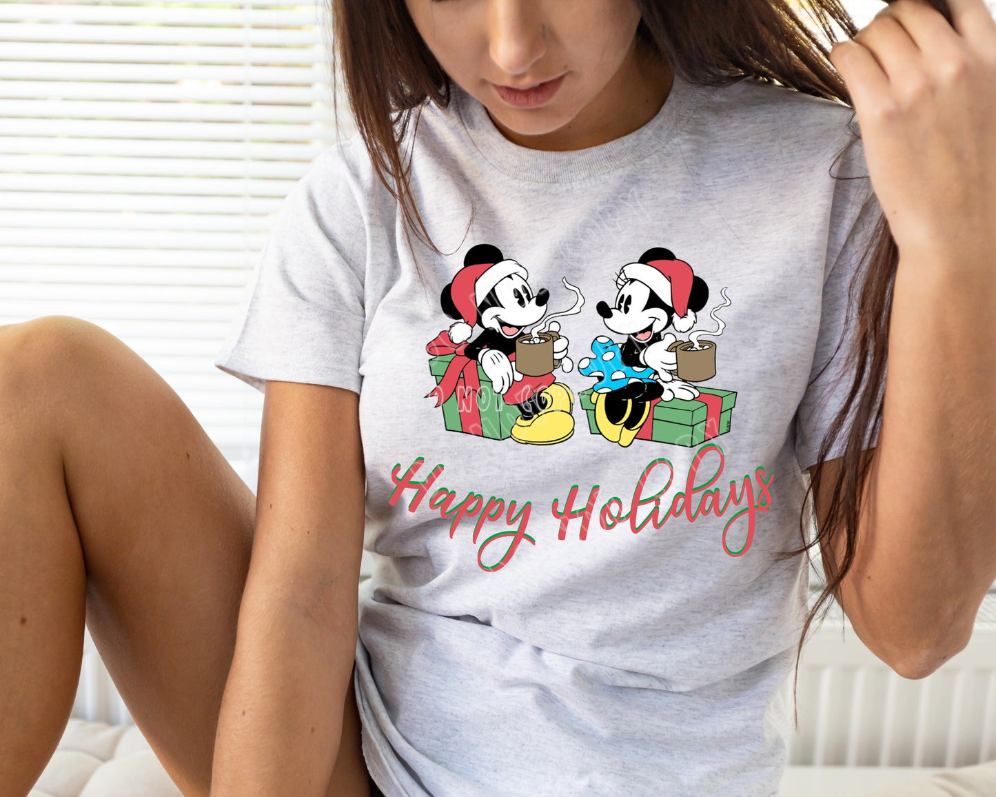 HOLIDAY BASH RUN- MOUSE WREATH- UNISEX TEE ADULTS/KIDS