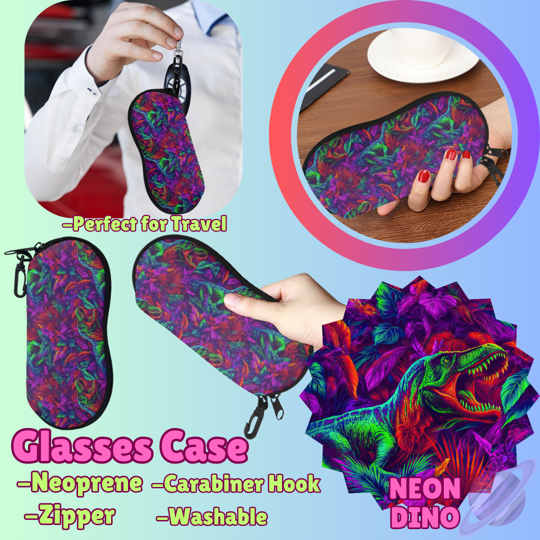 SUNGLASSES CASE RUN-NEON DINO-PREORDER CLOSING 8/8