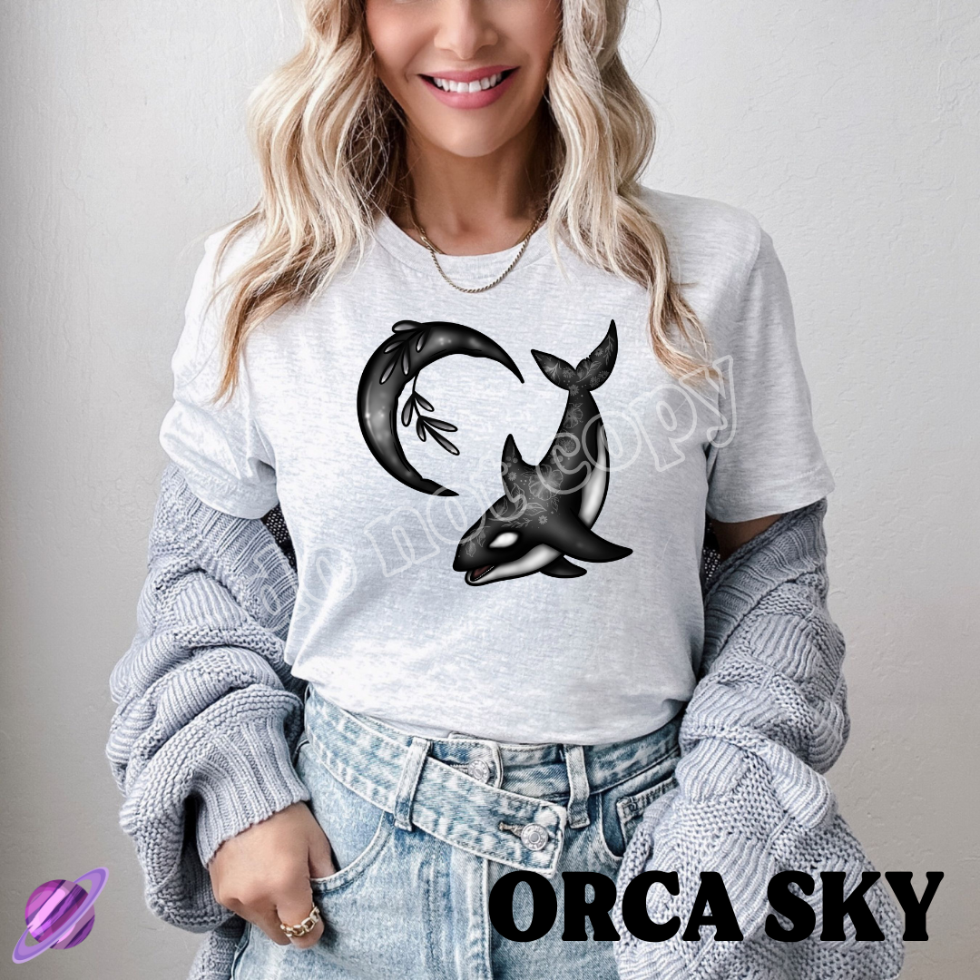 ORCA SKY - CELESTIAL RUN -UNISEX TEE ADULTS/KIDS