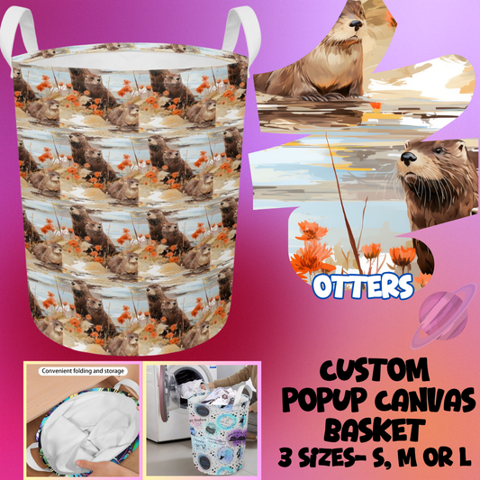 STORAGE BASKET RUN-OTTERS-3 SIZES-PREORDER CLOSING 8/5