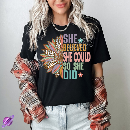 SO SHE DID RETRO TEE